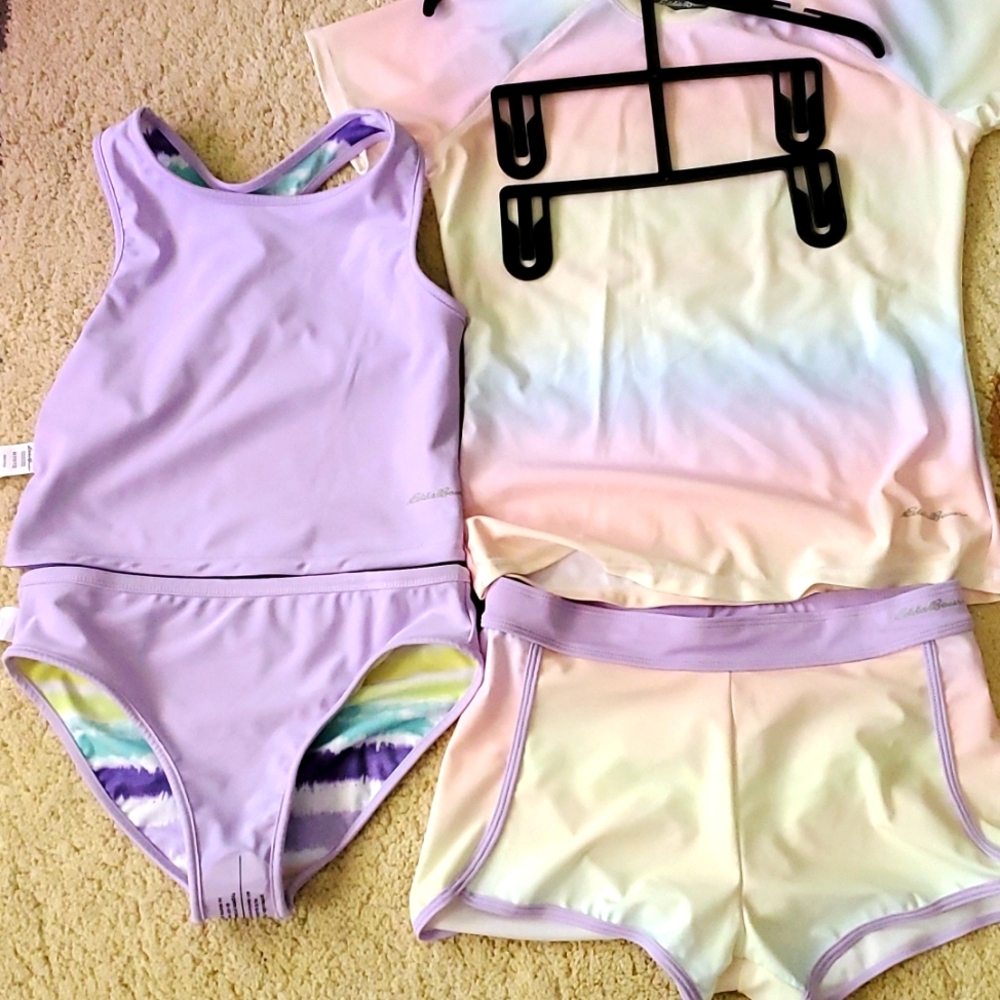 NWT: EDDIE BAUER MIX & MATCH 4 PIECE SWIM SET